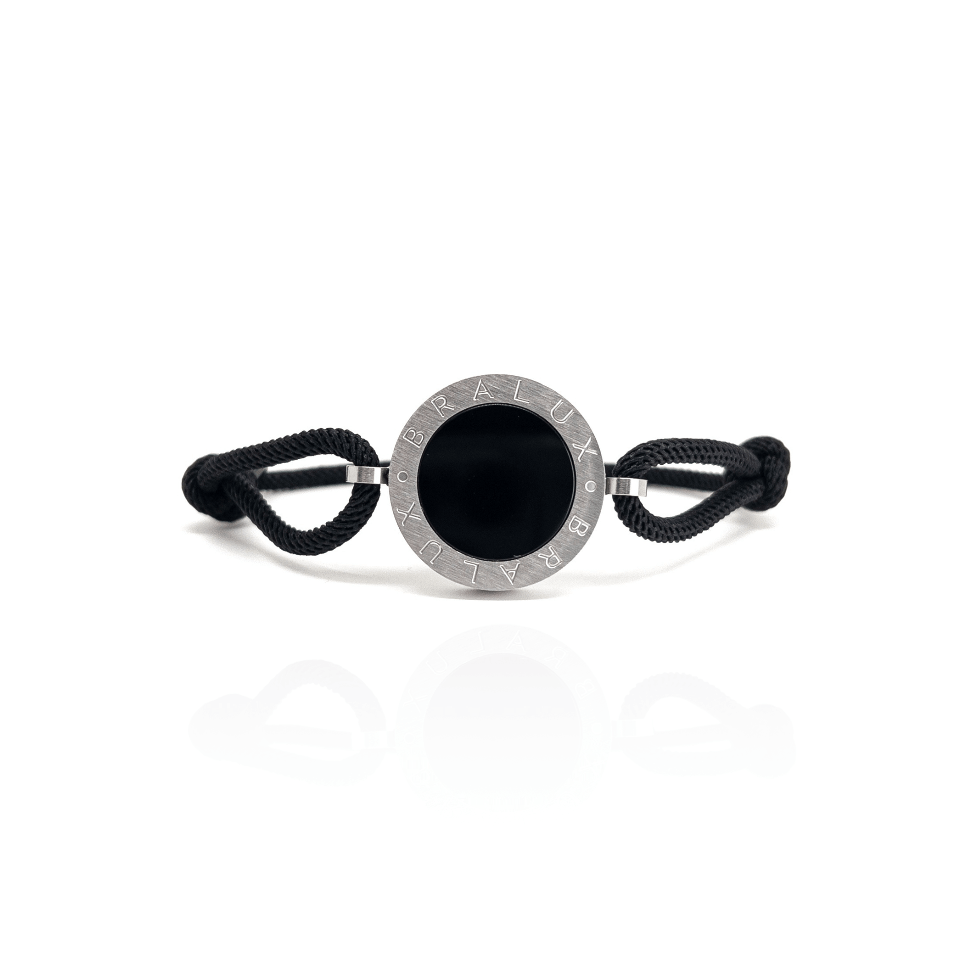 Circle Onyx Bracelet – Silver