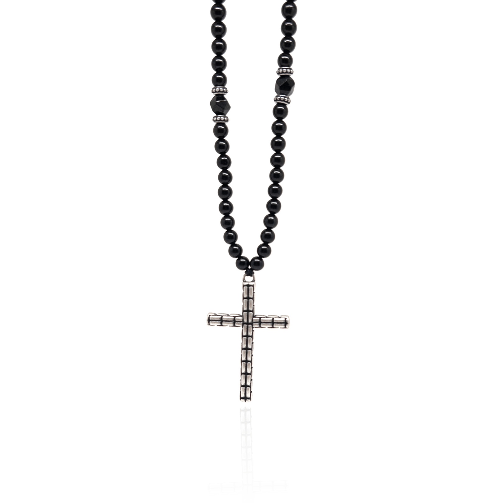 Obsidian Vintage Necklace – Silver