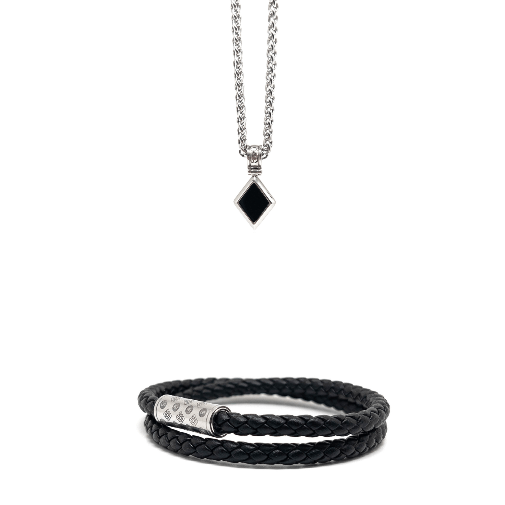 Monogram Diamond Set – Silver