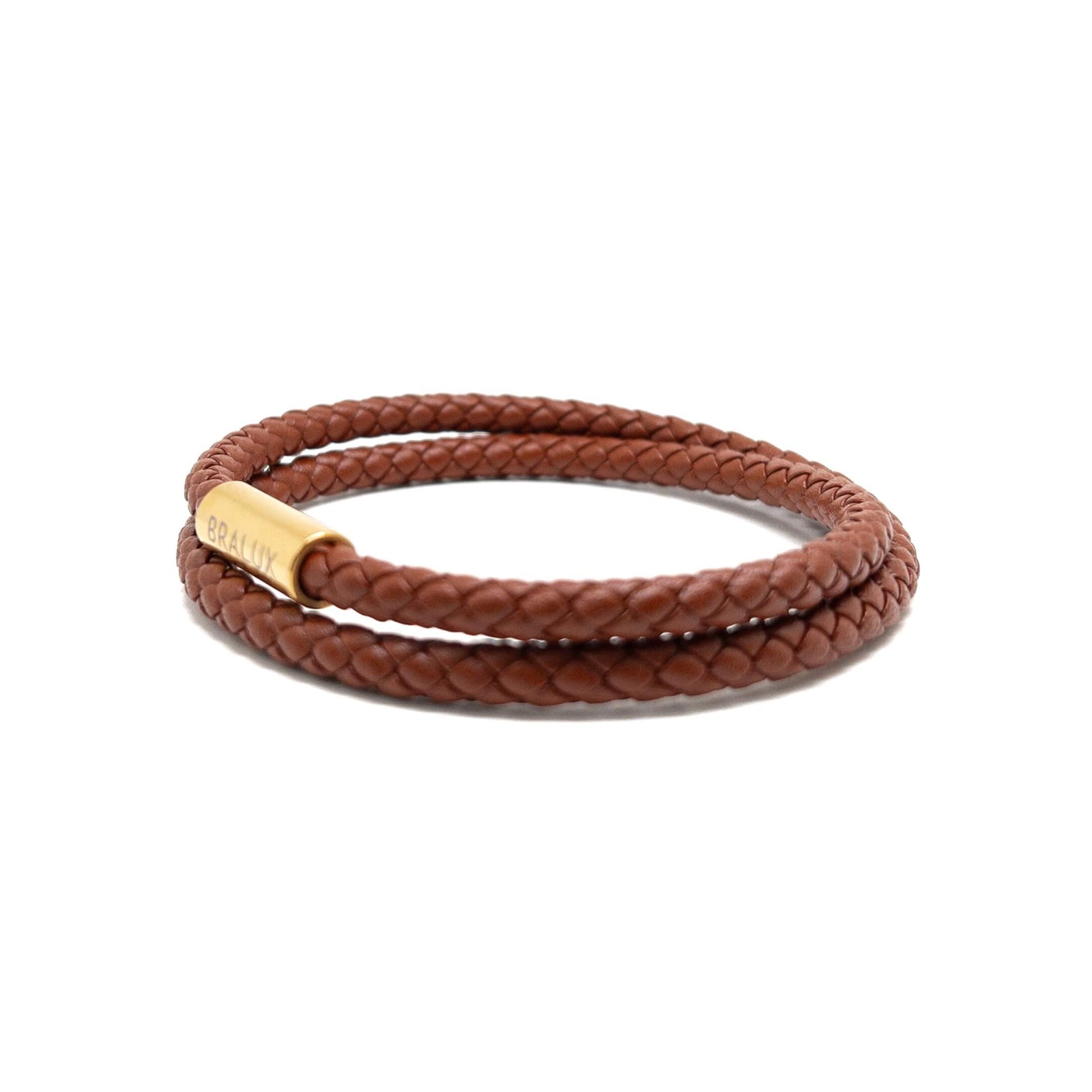 Brown Duo Leather – Gold