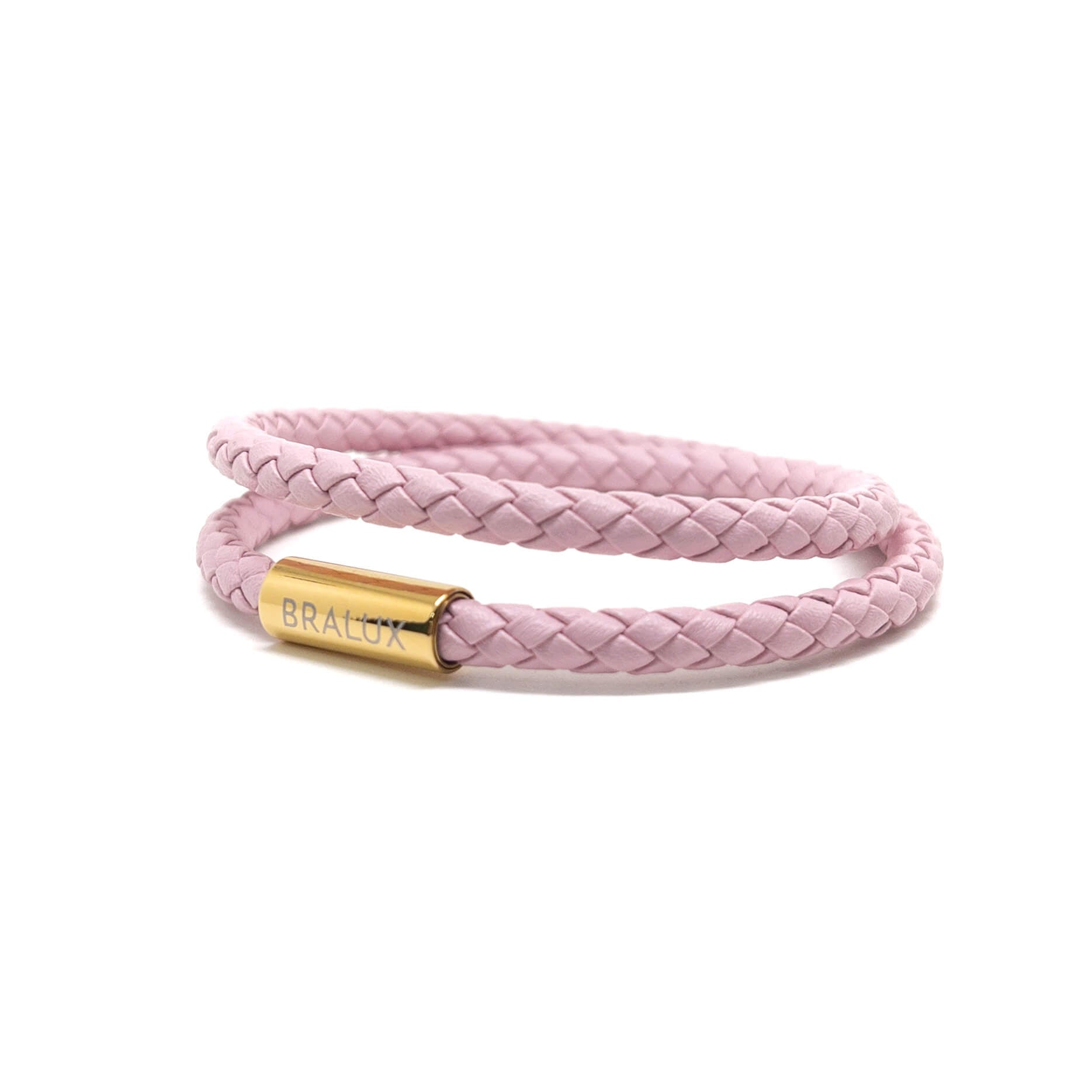 Duo Pink Leather Bracelet