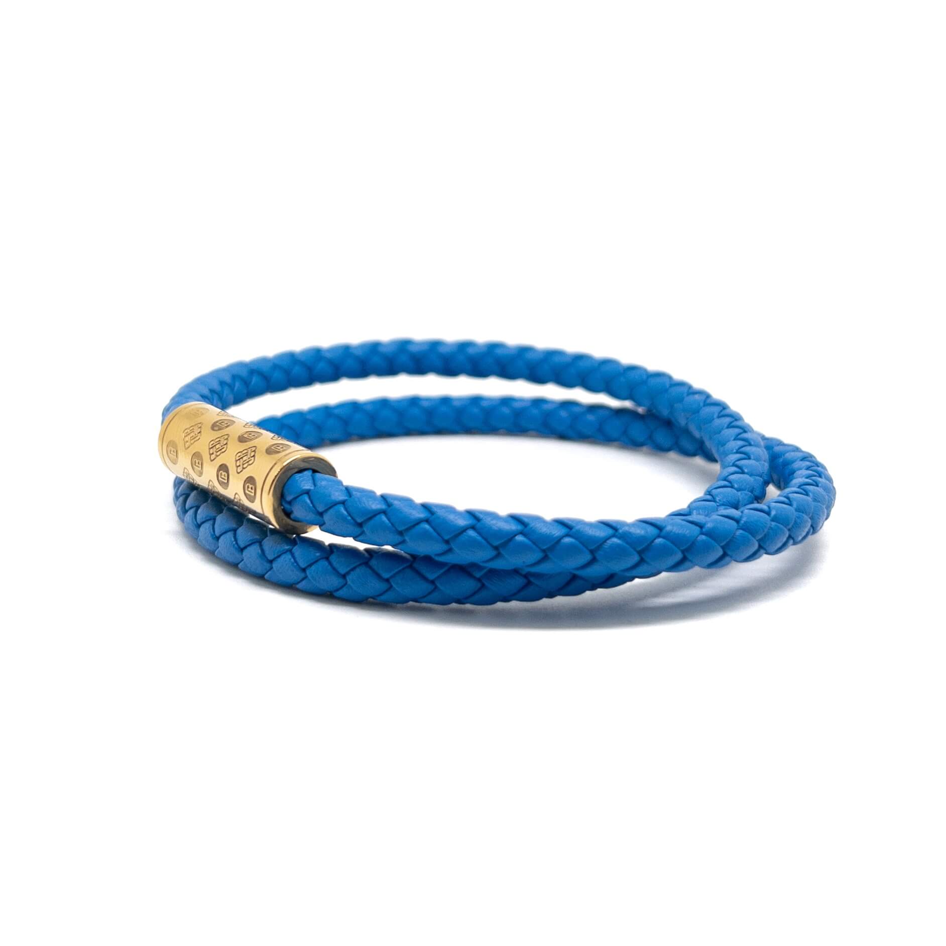 Blue Duo Monogram – Gold
