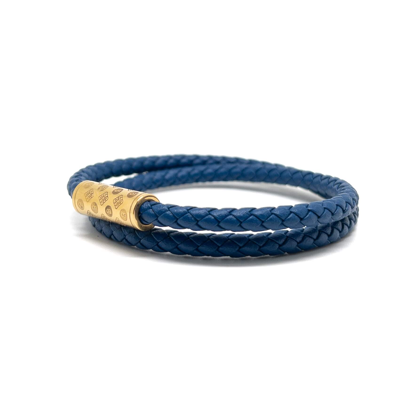 Dark Blue Duo Monogram – Gold