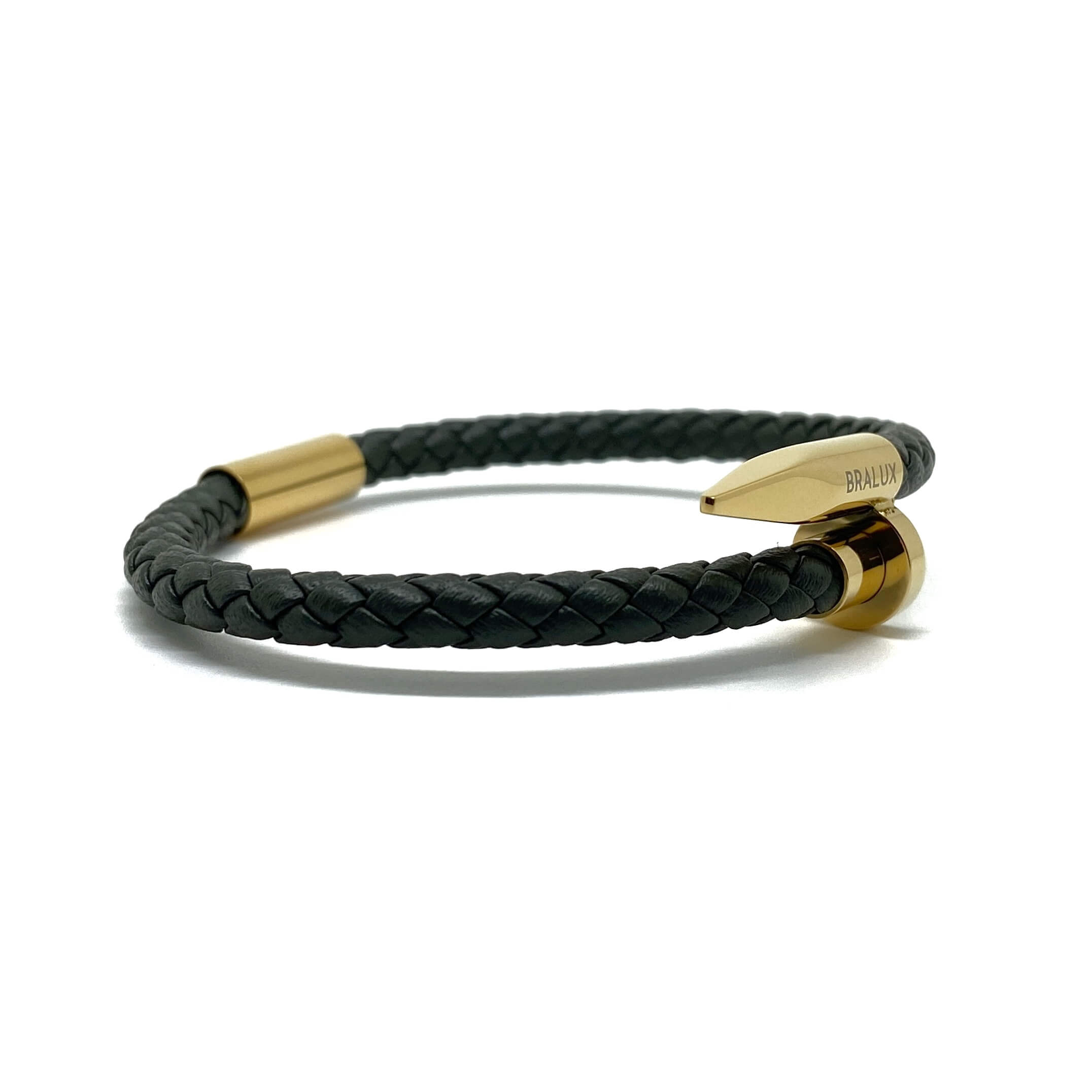 BRALUX - The Navy Leather and Matte Buckle Bracelet – Bralux