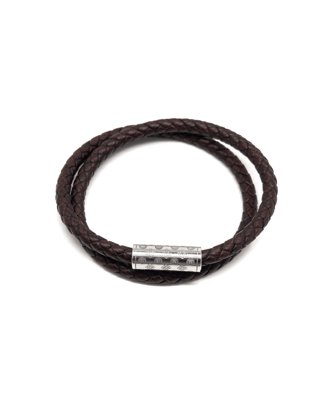 Dark Brown Duo Monogram – Silver