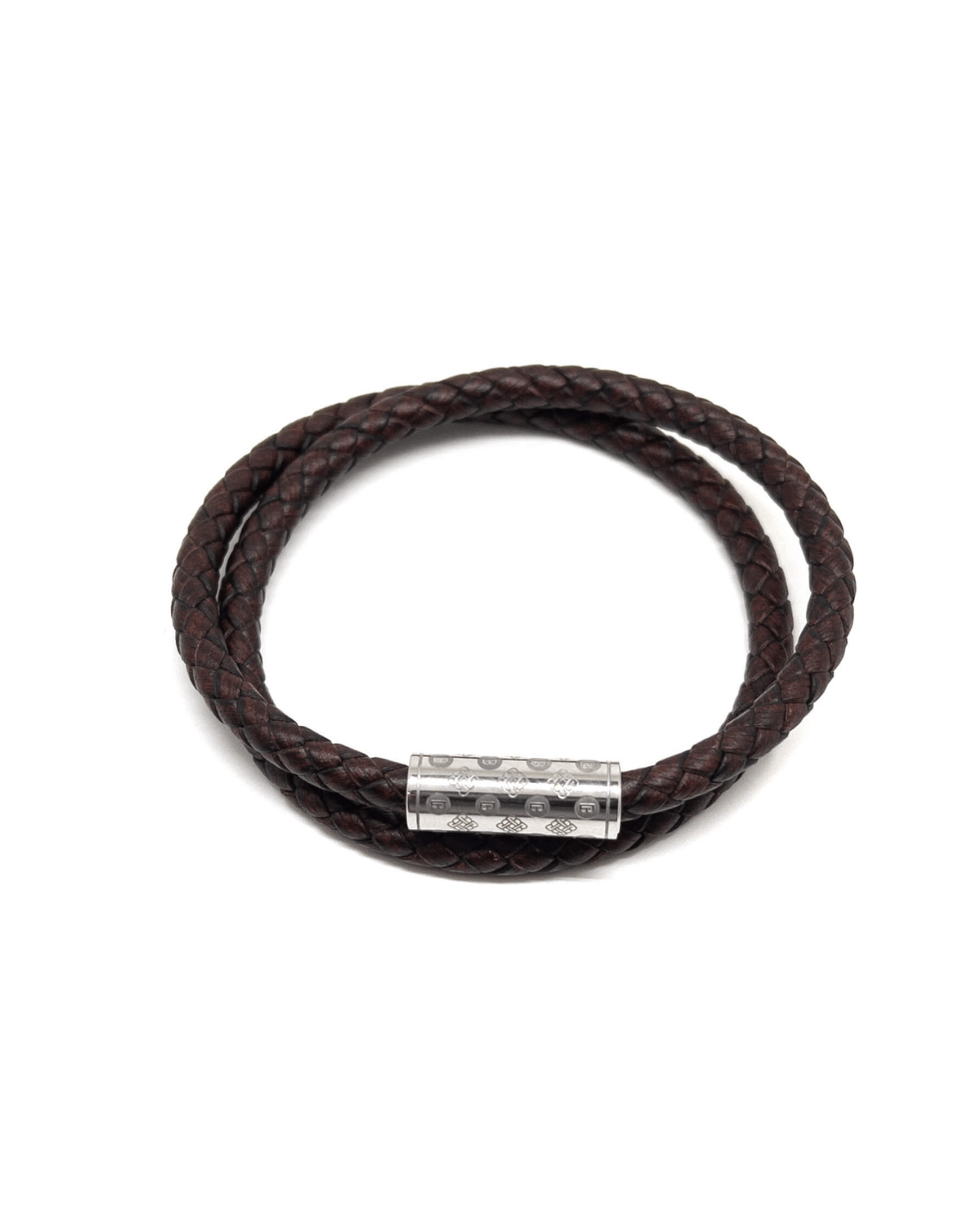 Dark Brown Duo Monogram – Silver