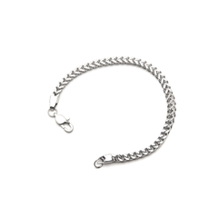 Silver Plated Franco Chain Bracelet