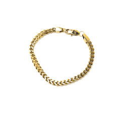 Gold Plated Franco Chain Bracelet