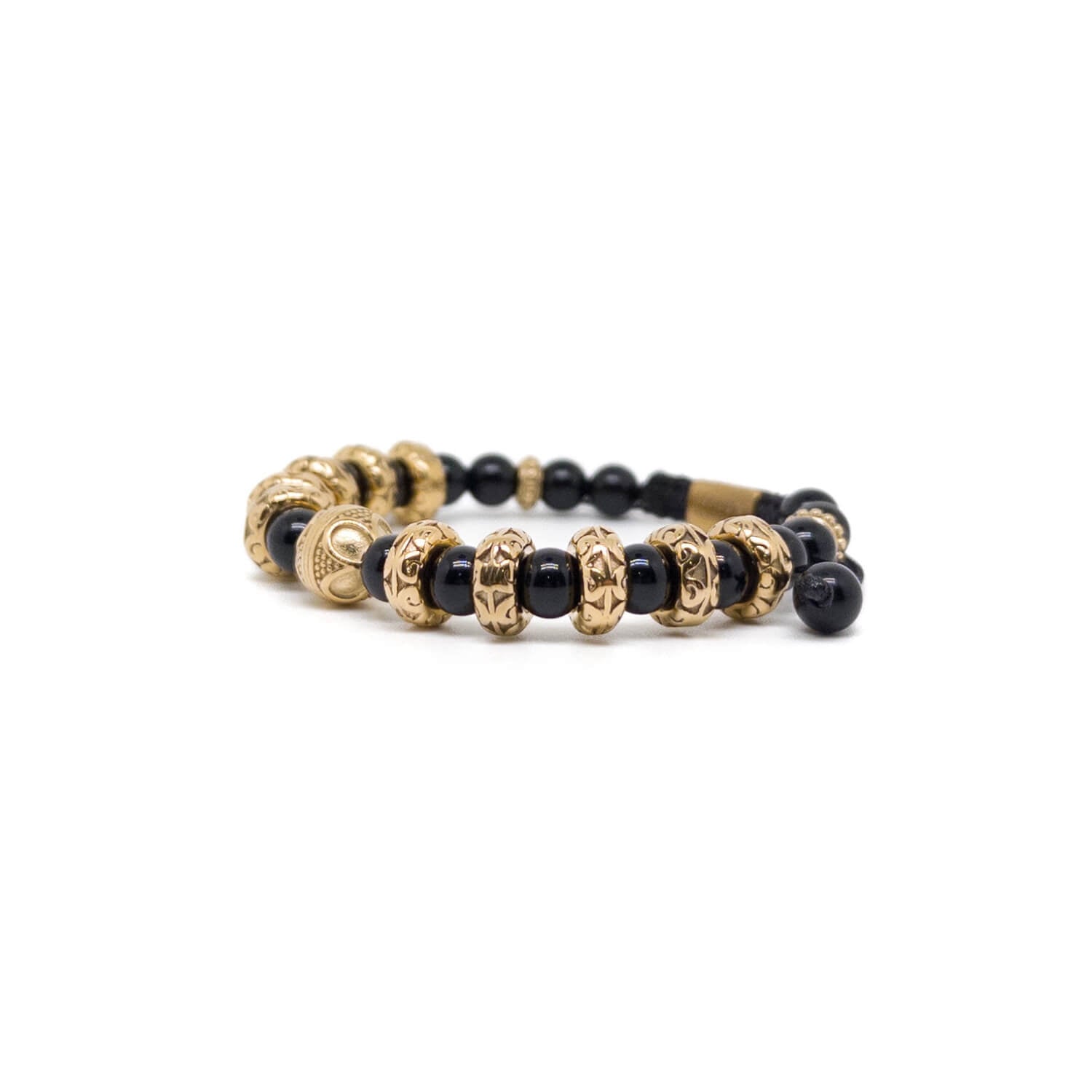 Cylinder Thread Bracelet – Gold