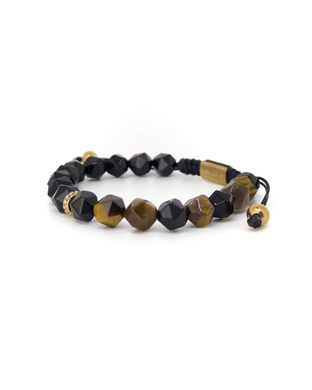 Agate Tiger Eye Bracelet – Gold