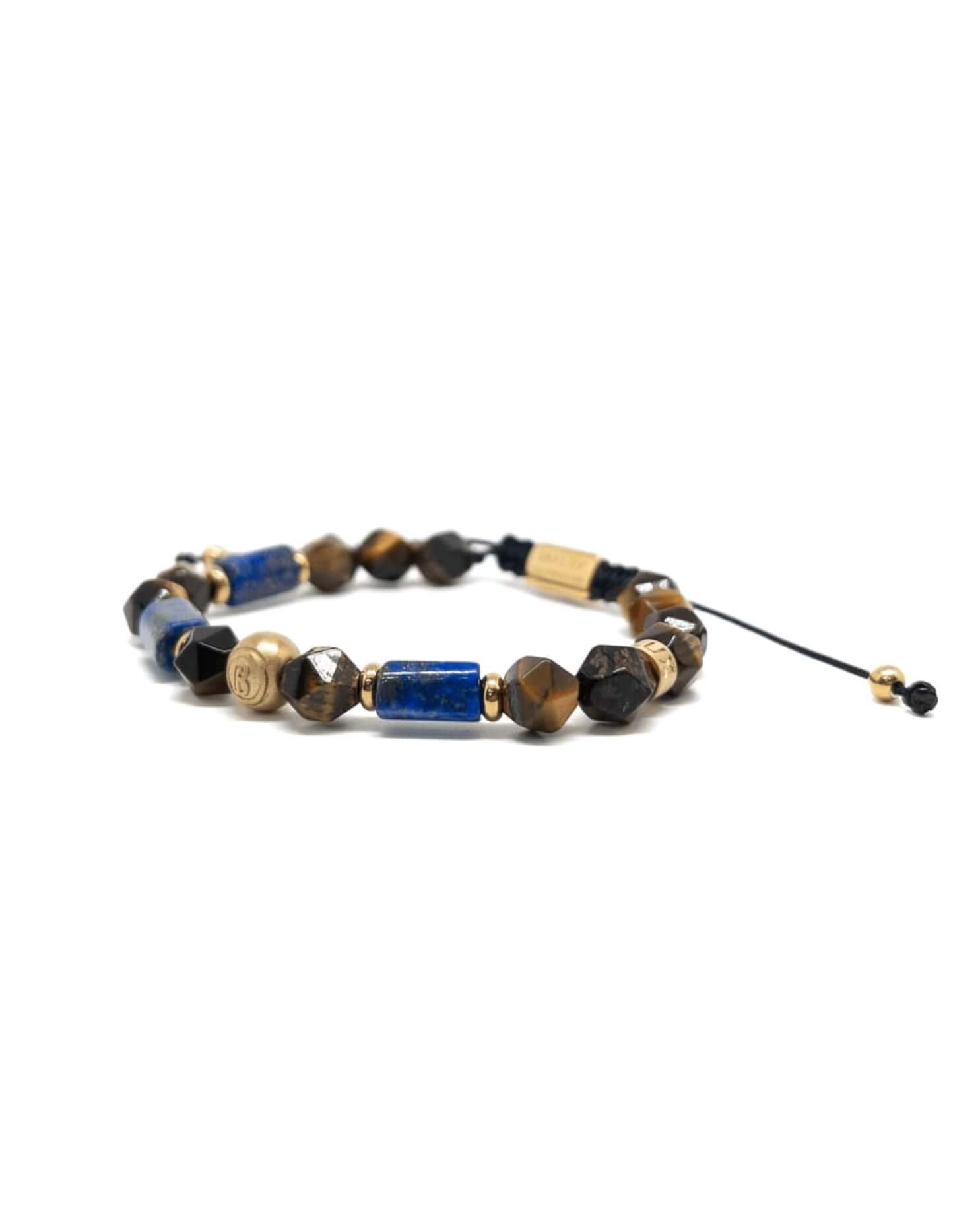 Tiger Eye Lapis Bracelet – Gold