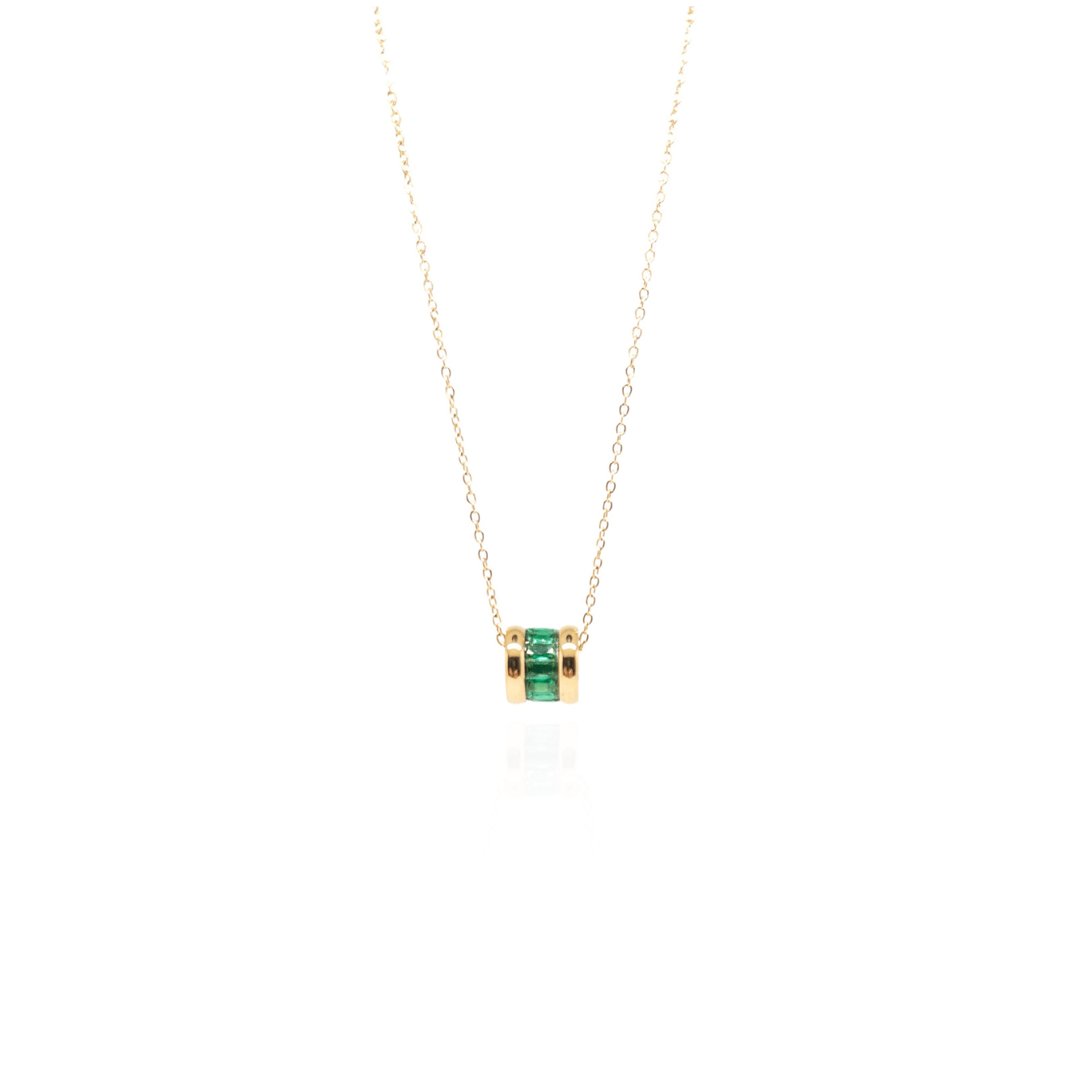 The Green Zircon ring Necklace