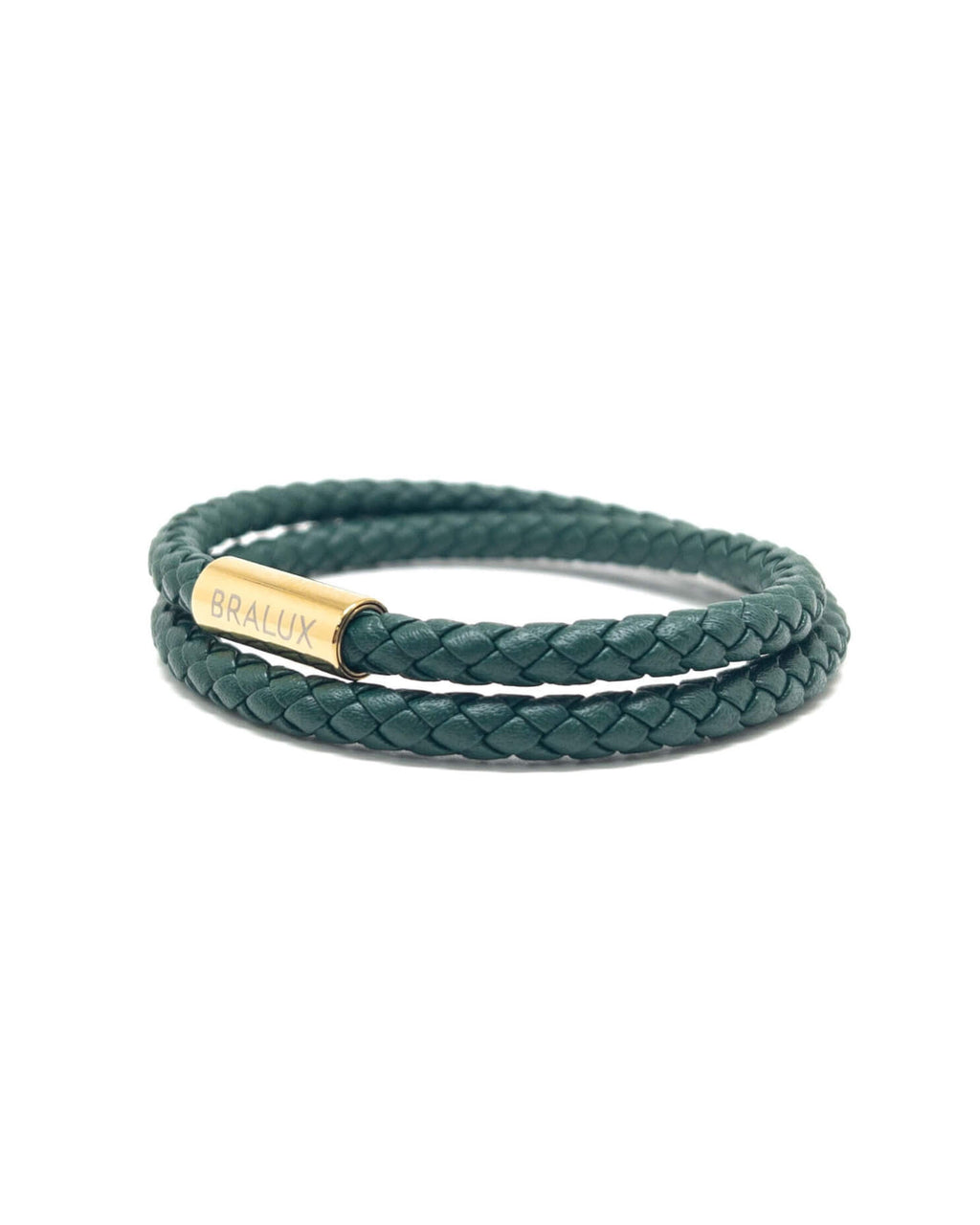 Duo Green Leather Bracelet