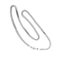 Silver Plated Franco Chain Necklace