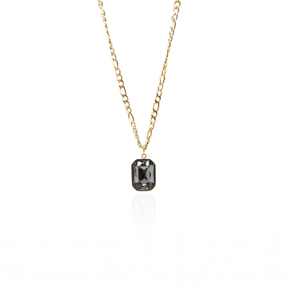 The Diamond Shape Black Necklace