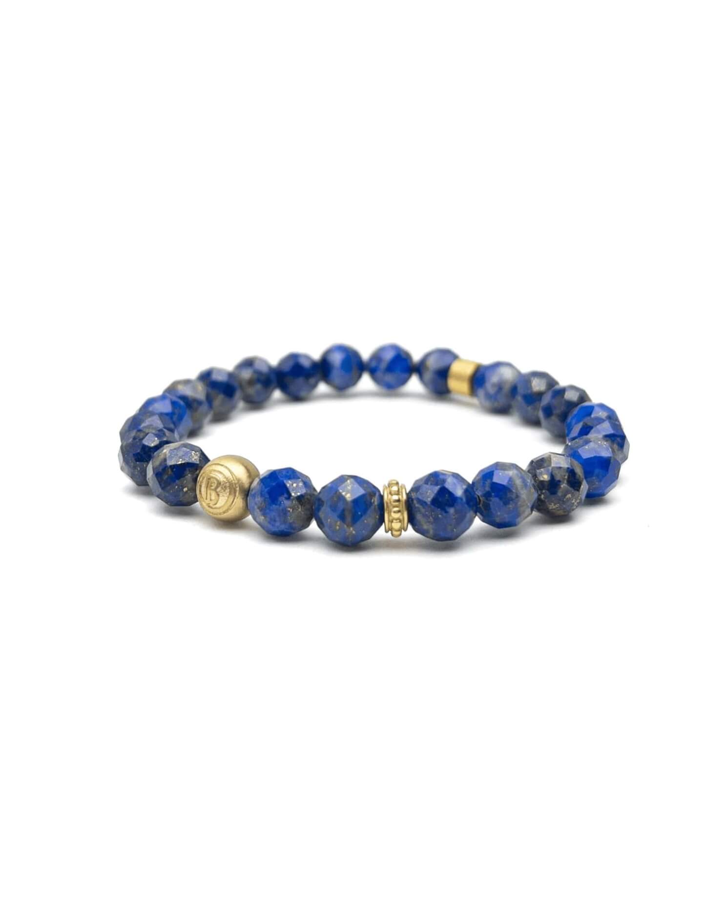 Faceted Lapis Signature – Gold