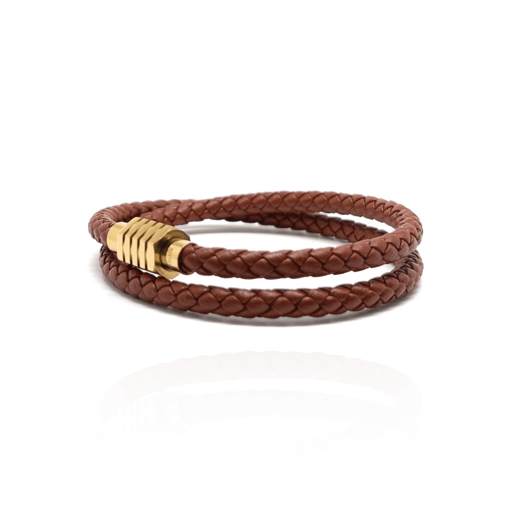 Brown Duo Leather – Gold