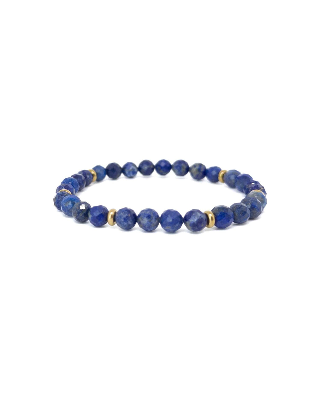 Faceted Lapis - Gold