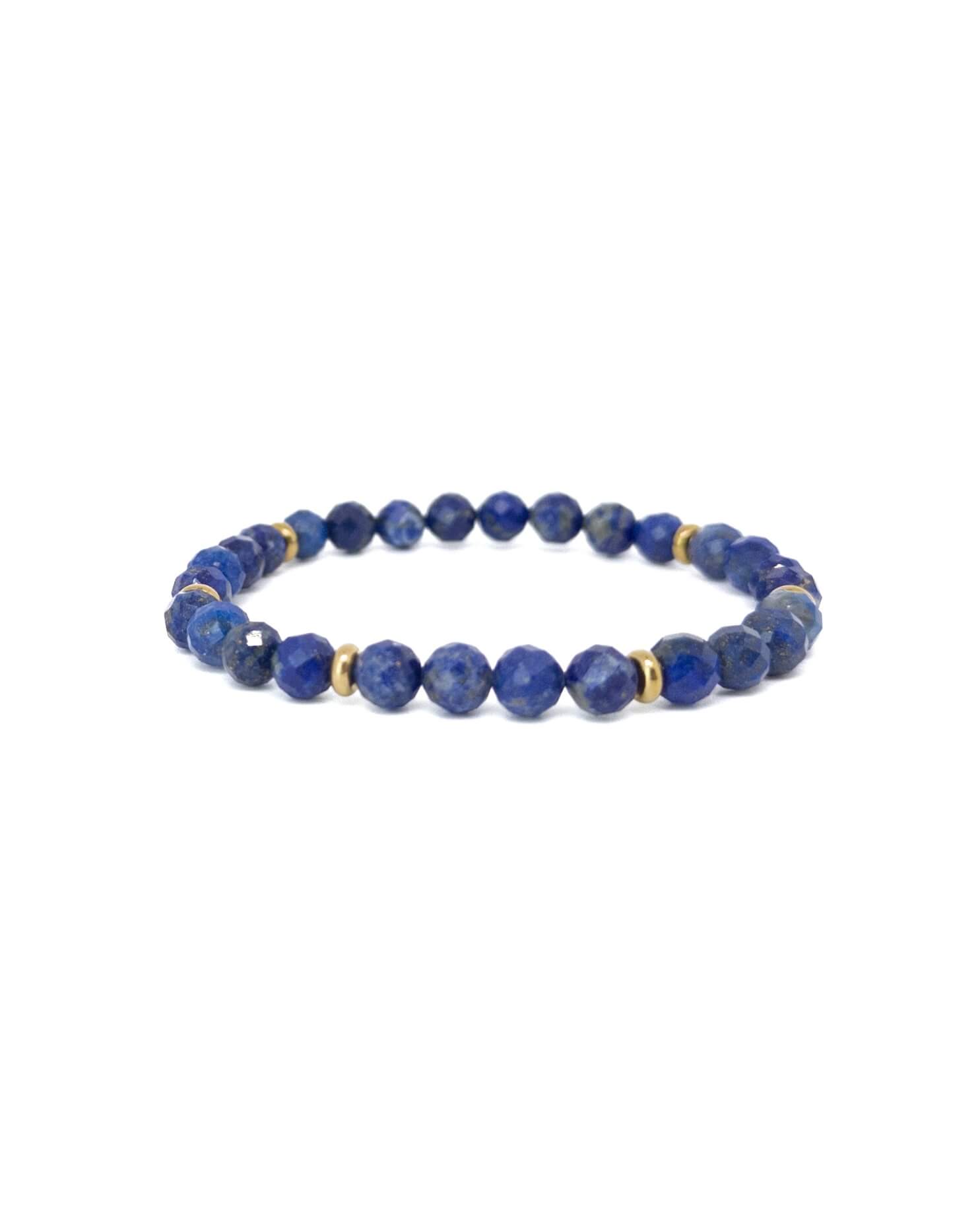 Faceted Lapis - Gold