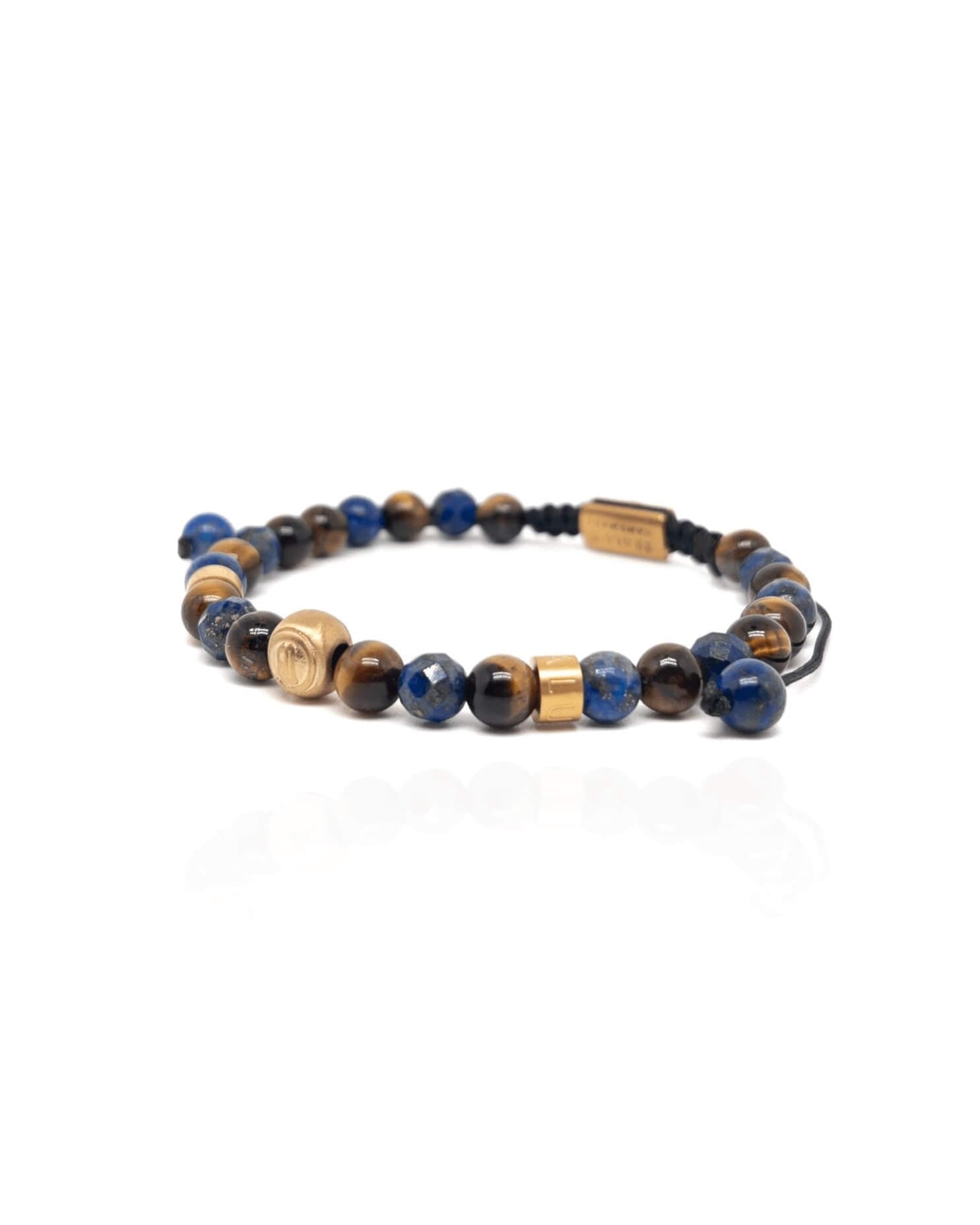 Lapis Lazuli and Brown Tiger Eye Signature Bracelet