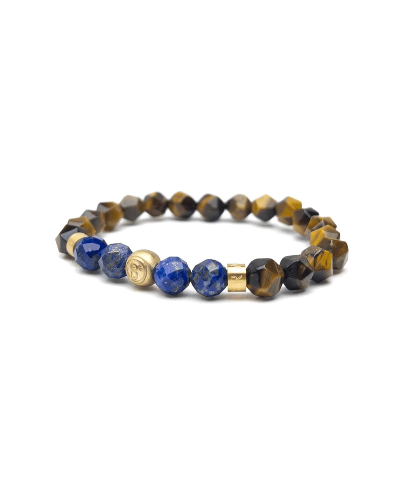 Faceted Tiger Eye Lapis Signature – Gold
