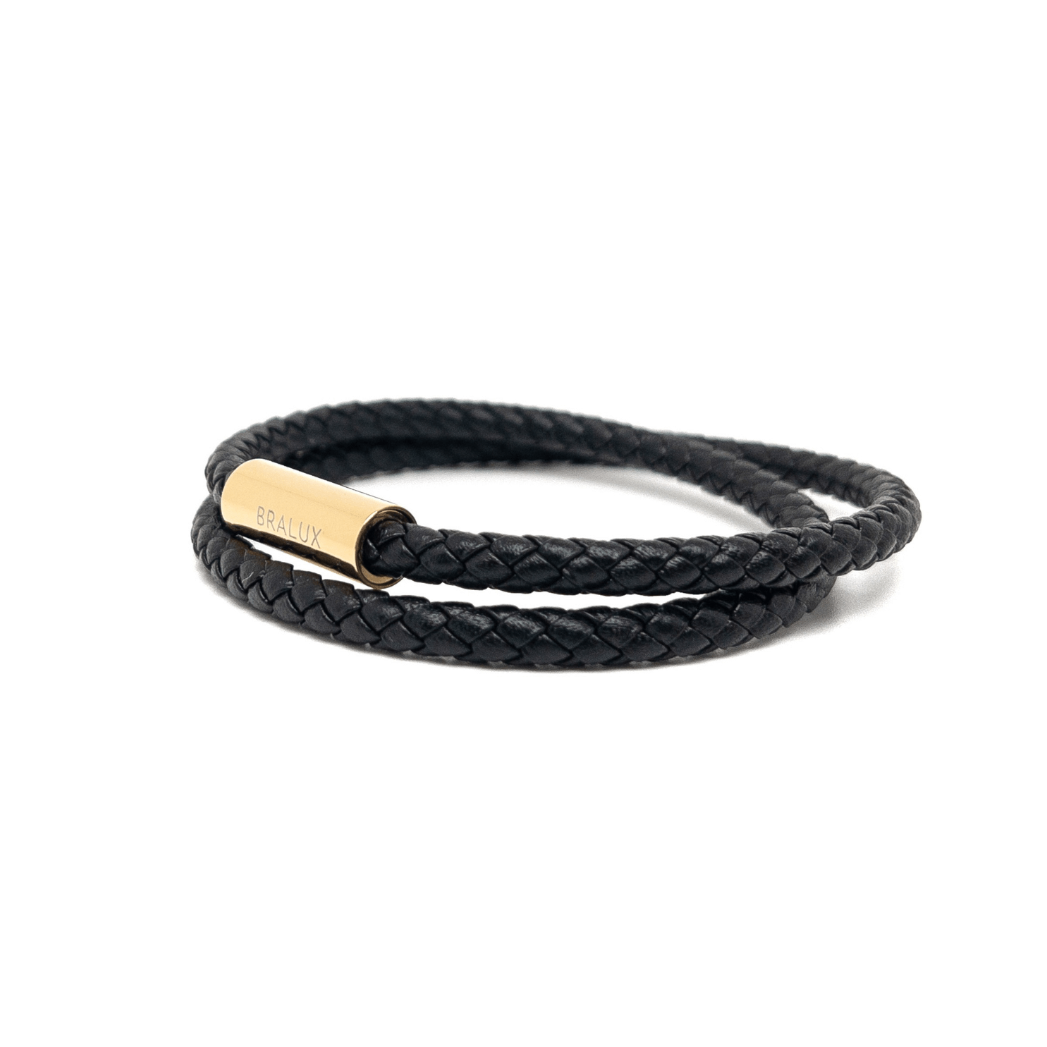 Duo Black Leather – Gold