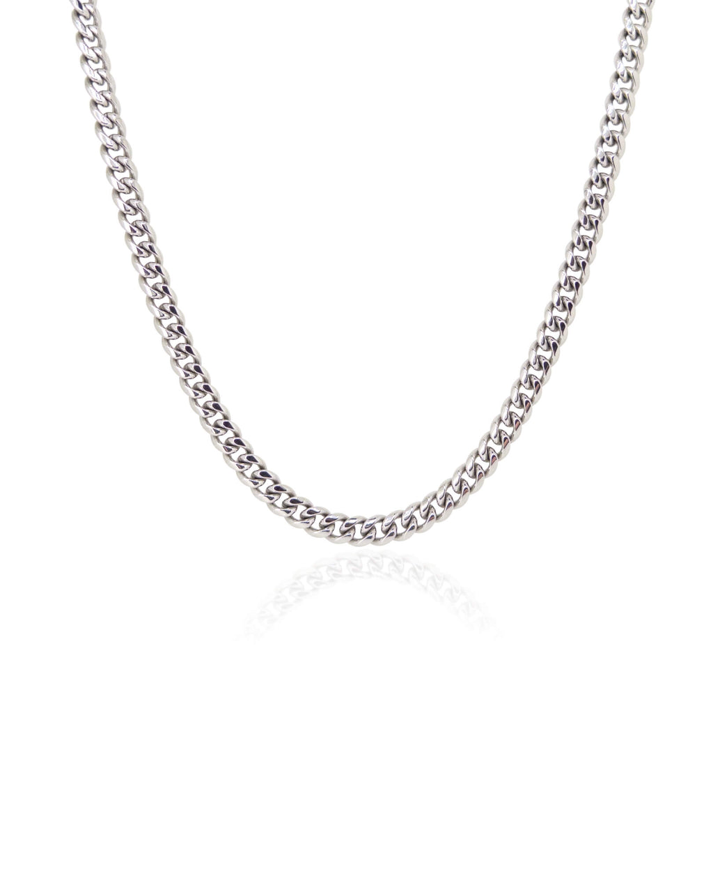 Cuban Chain Necklace – Silver