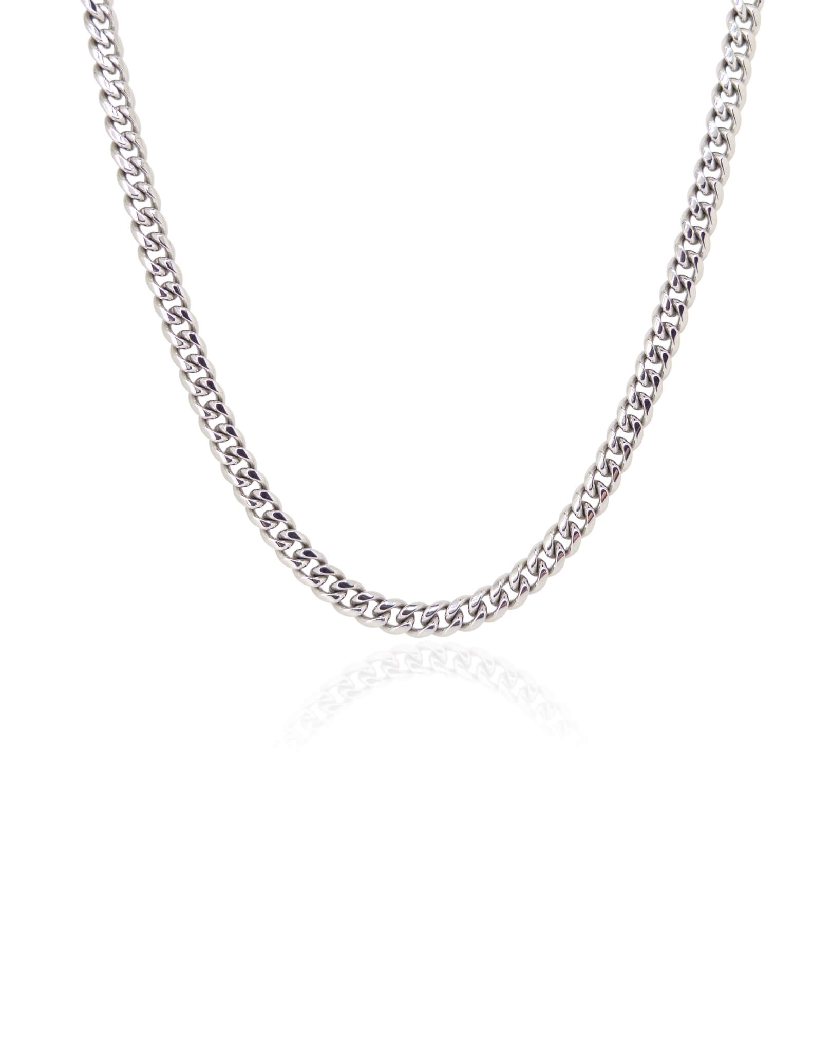 Cuban Chain Necklace – Silver