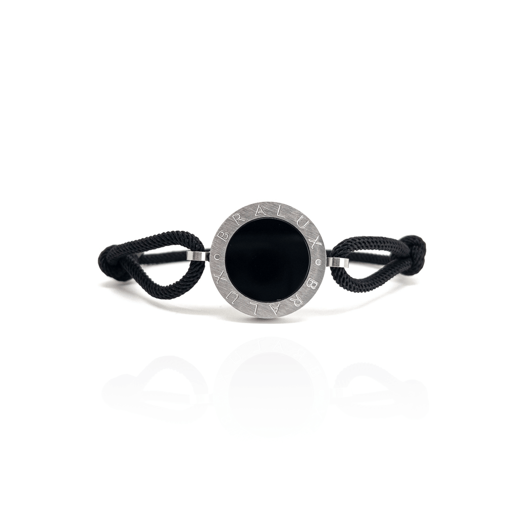 Circle Onyx Bracelet – Silver