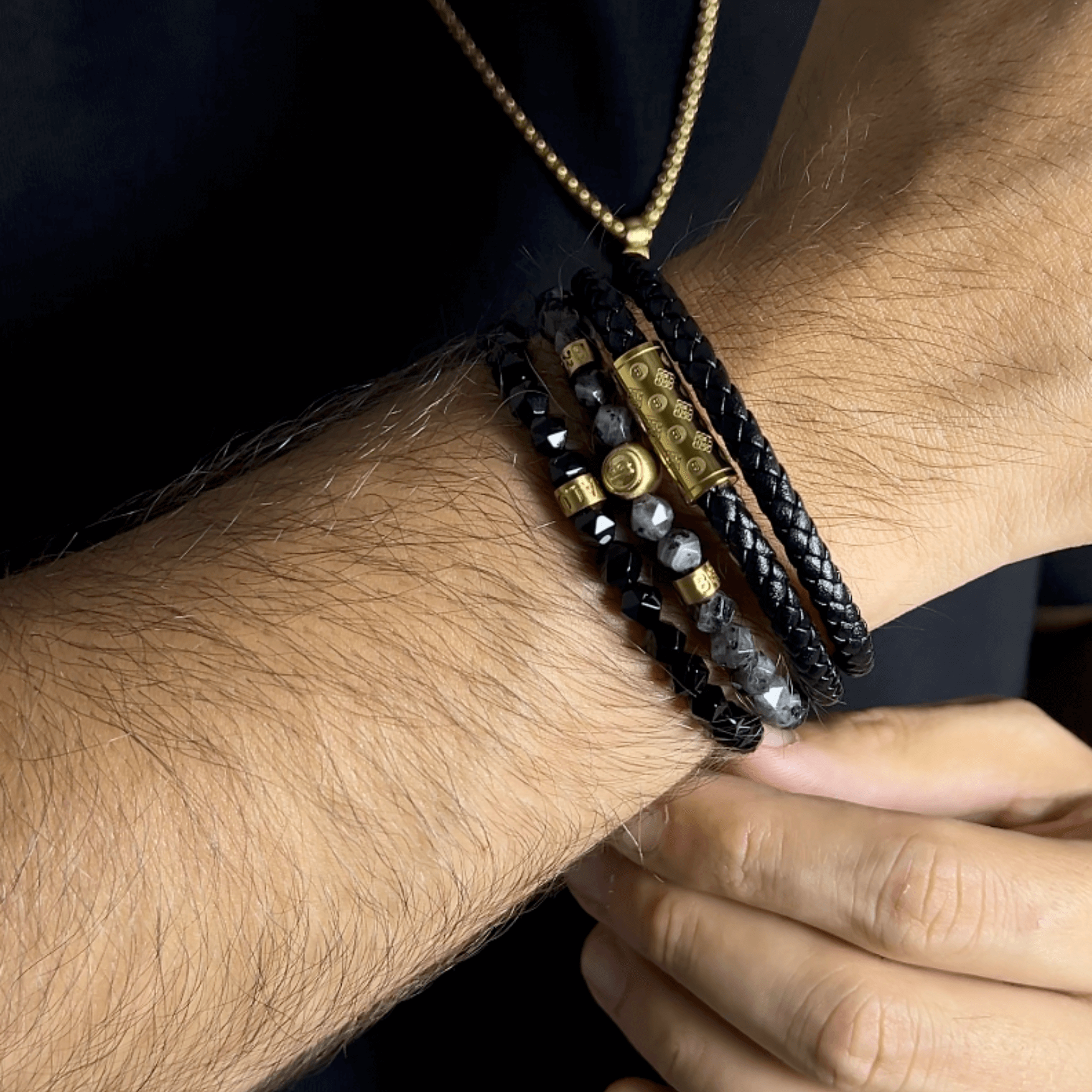 Monogram Stack – Gold