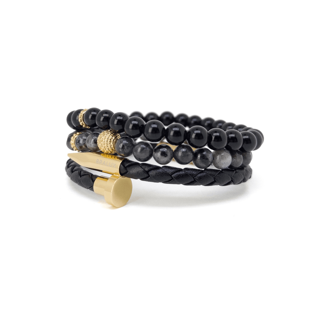 Nail Obsidian Stack - Gold
