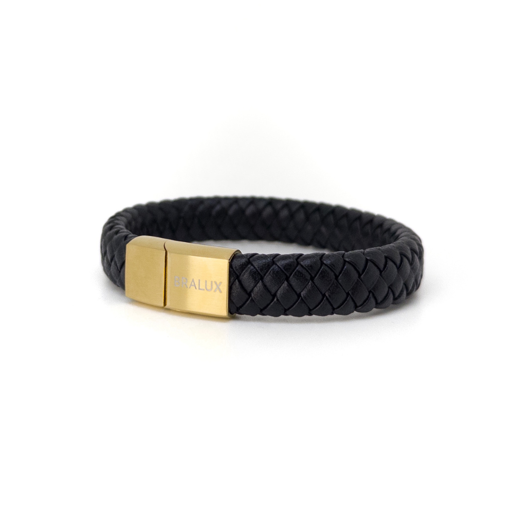 Black Bold Leather - Gold Main image