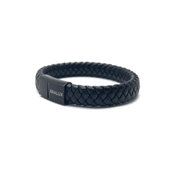 The Full Black Leather Bracelet