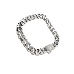 Silver Plated Cuban Chain Bracelet