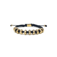 Gold Plated Vintage Spacers Thread Bracelet