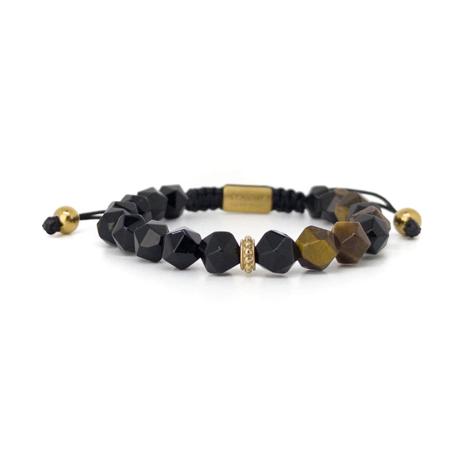 Agate Tiger Eye Bracelet – Gold