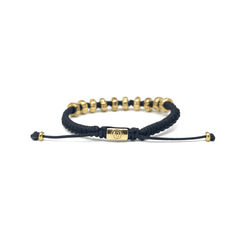 Gold Plated Vintage Spacers Thread Bracelet