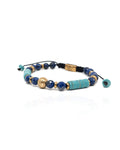 Bracelet Heishi en lapis-lazuli et turquoise