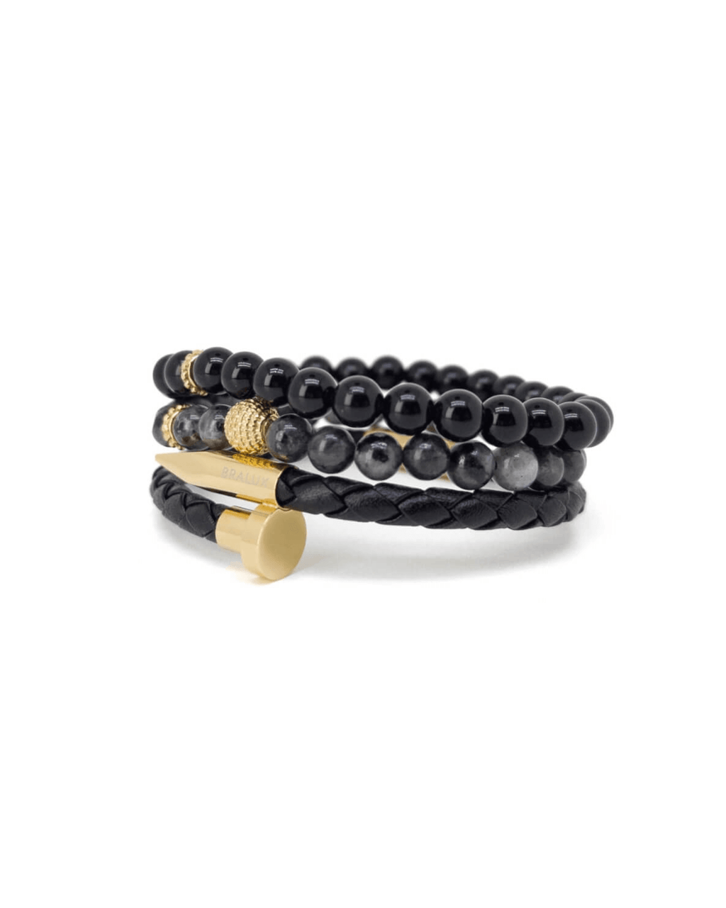 Nail Obsidian Stack - Gold