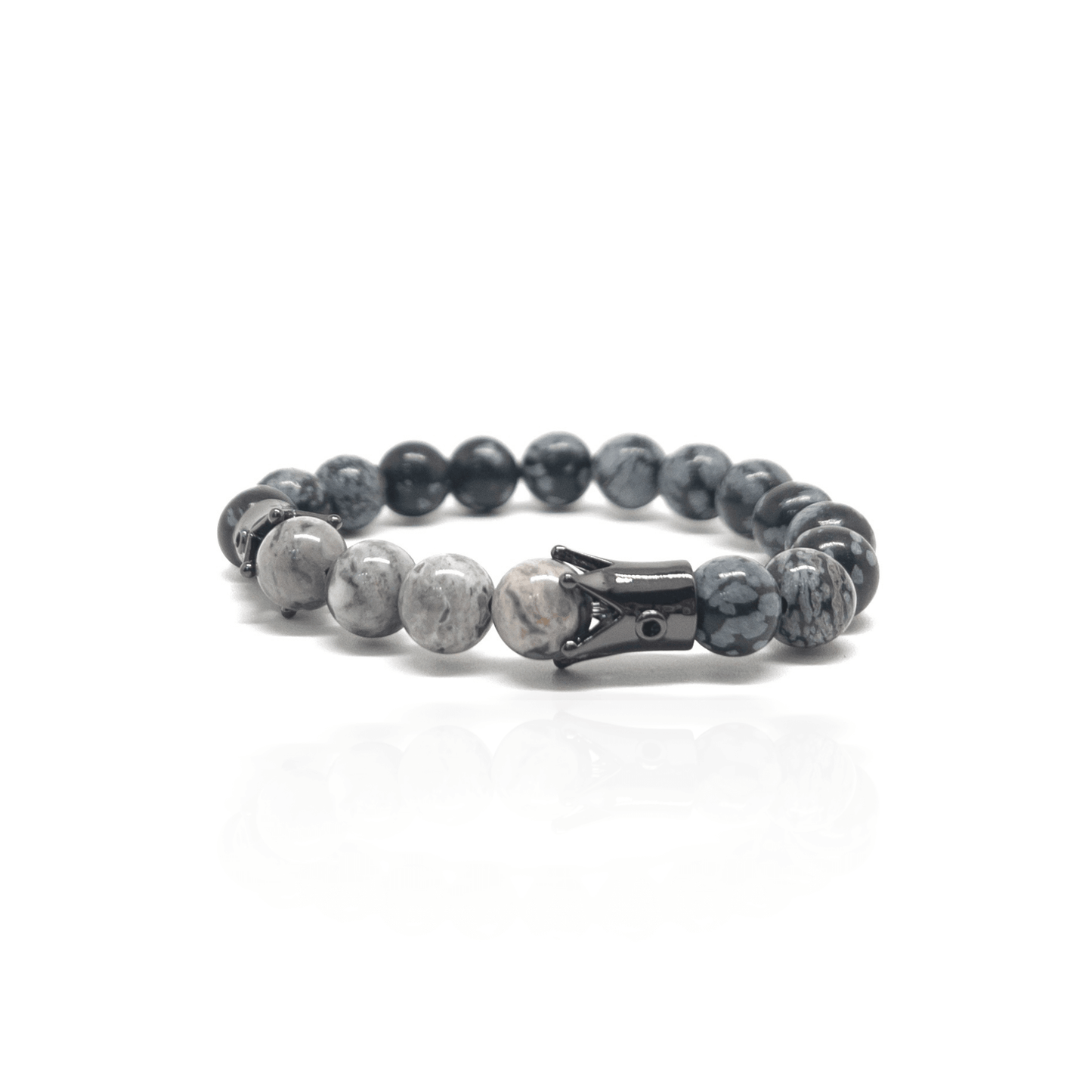 The Double Black Plated King Bracelet