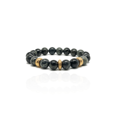 The Kambaba and Gold Plated Spacers Bracelet