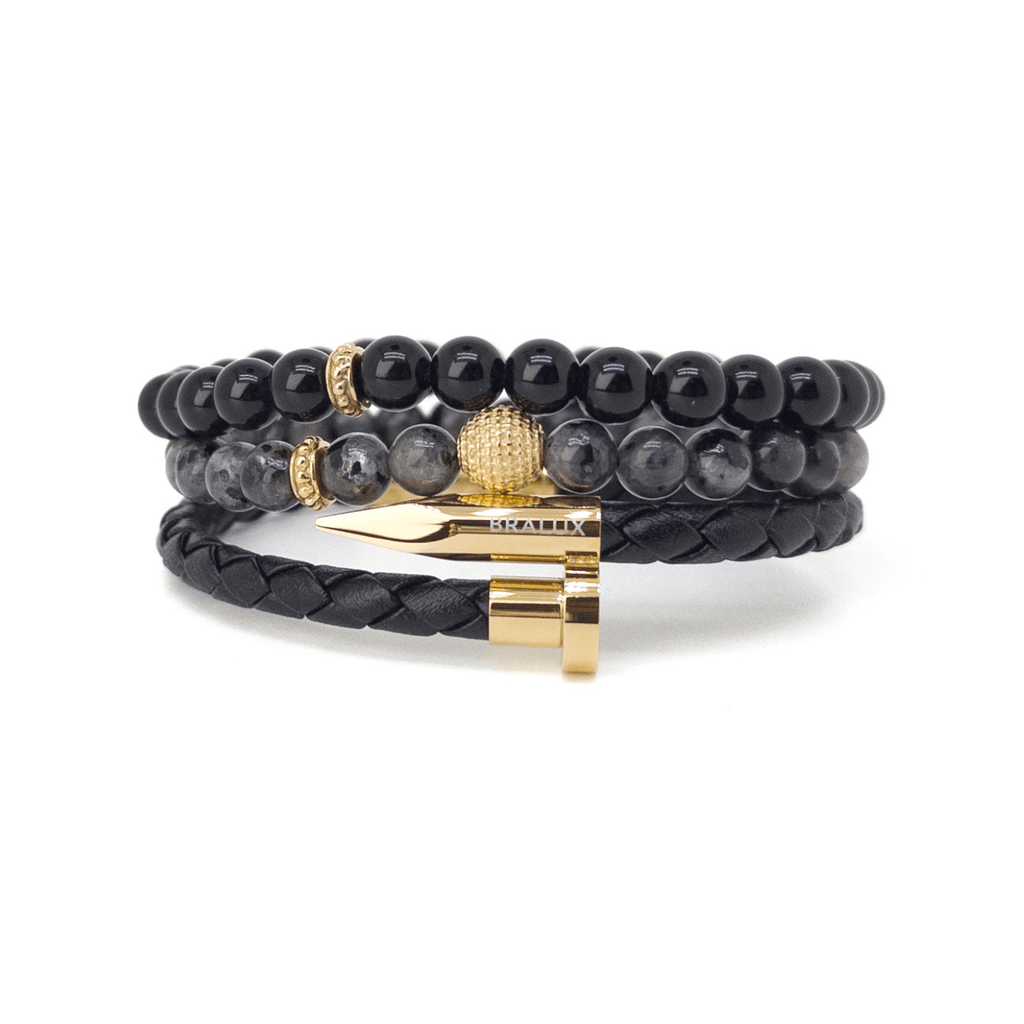 Nail Obsidian Stack - Gold