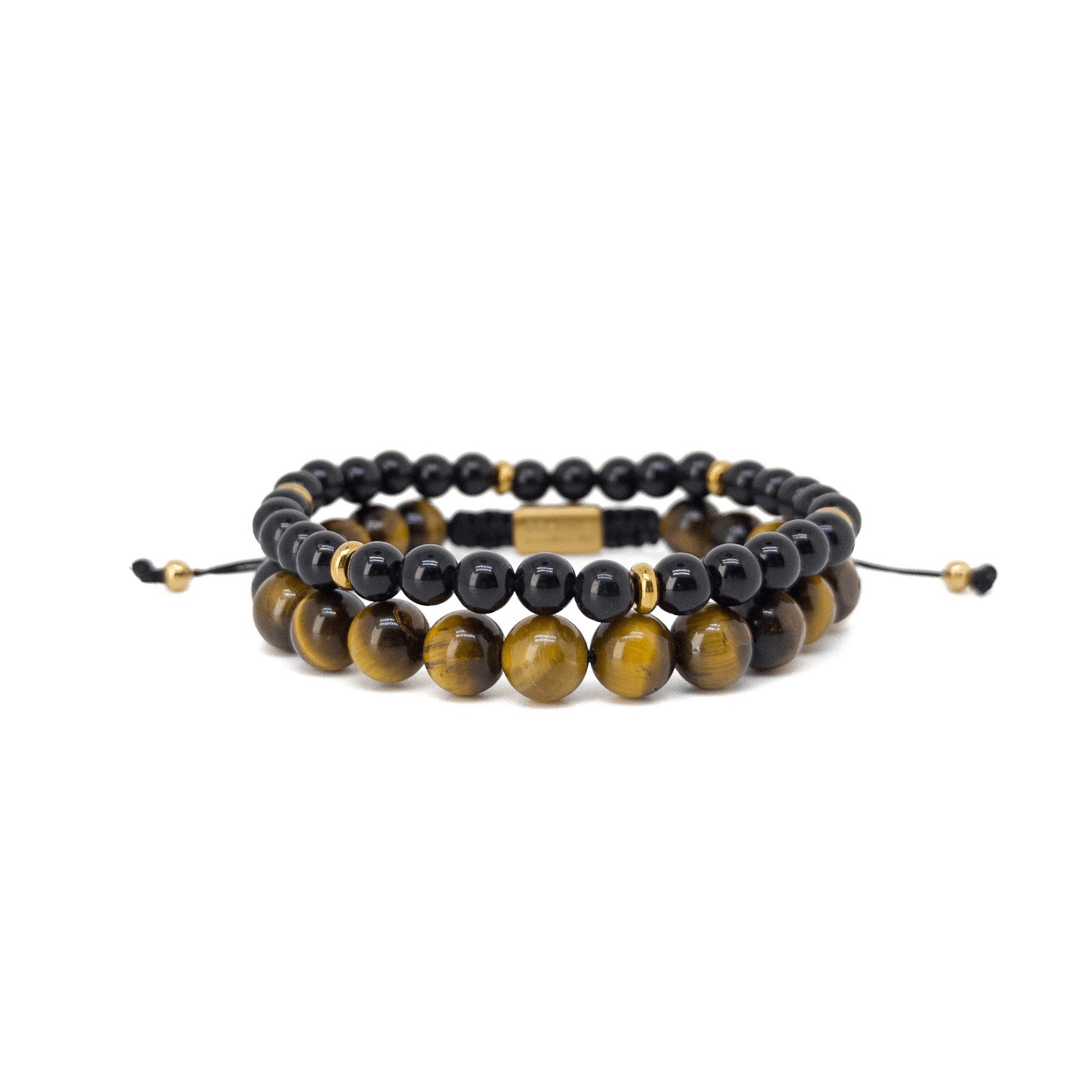 Tiger Eye Obsidian Gold Stack