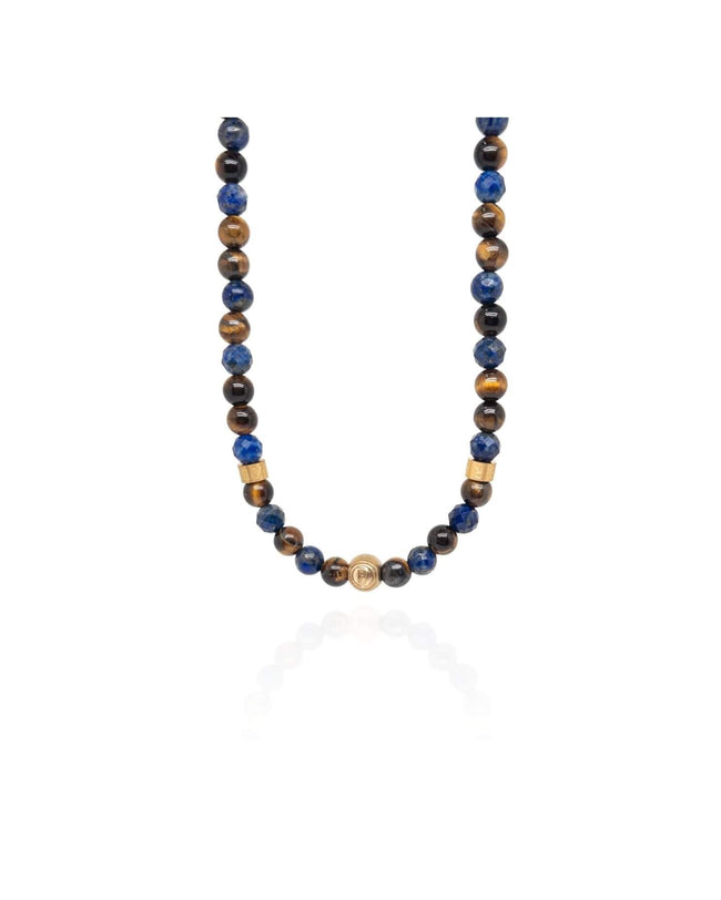 Lapis Lazuli and Brown Tiger Eye Signature Necklace Main image
