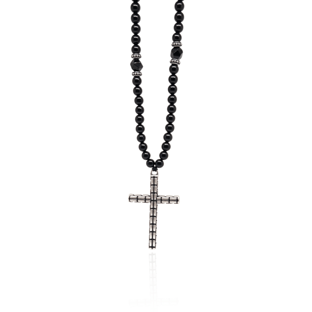Obsidian Vintage Necklace – Silver