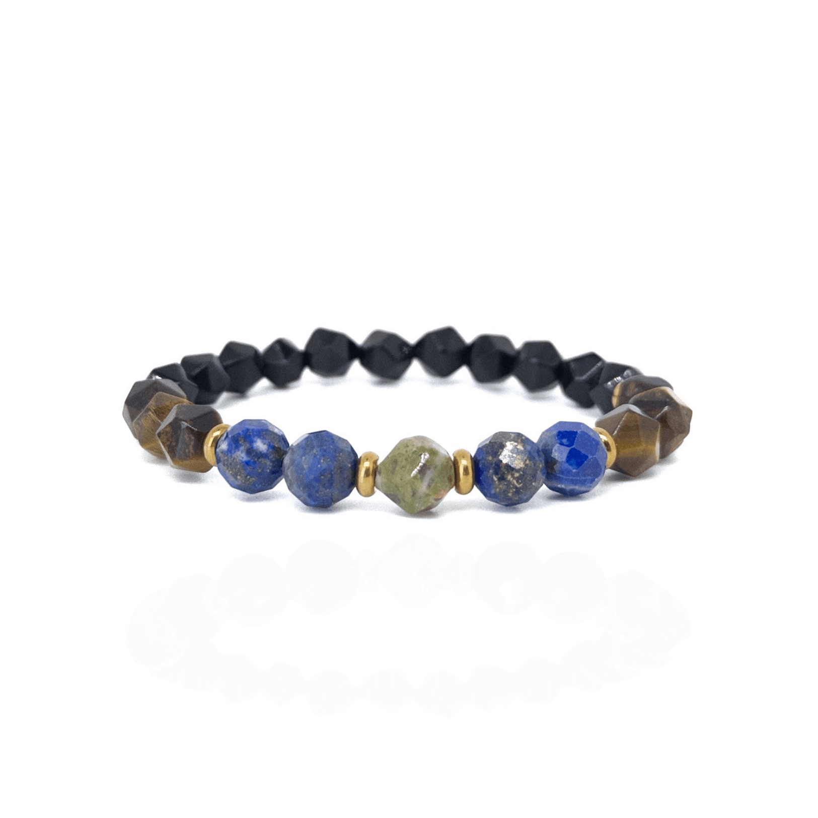 Faceted Stones Bracelet – Gold