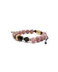 Rhodonite Agate Thread Bracelet – Gold