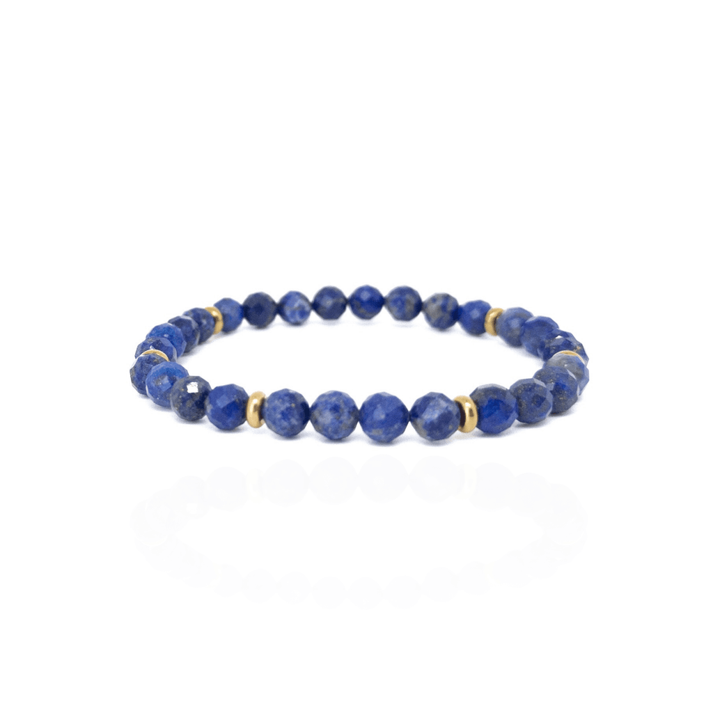 Faceted Lapis - Gold