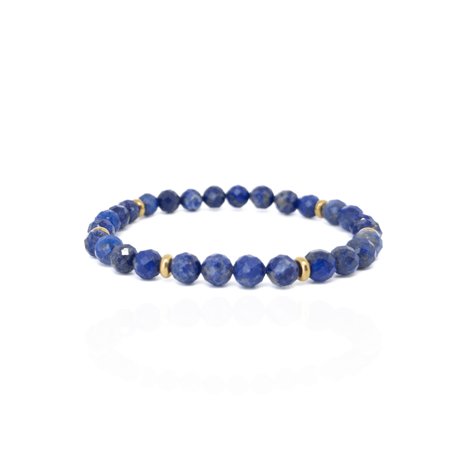 Faceted Lapis - Gold