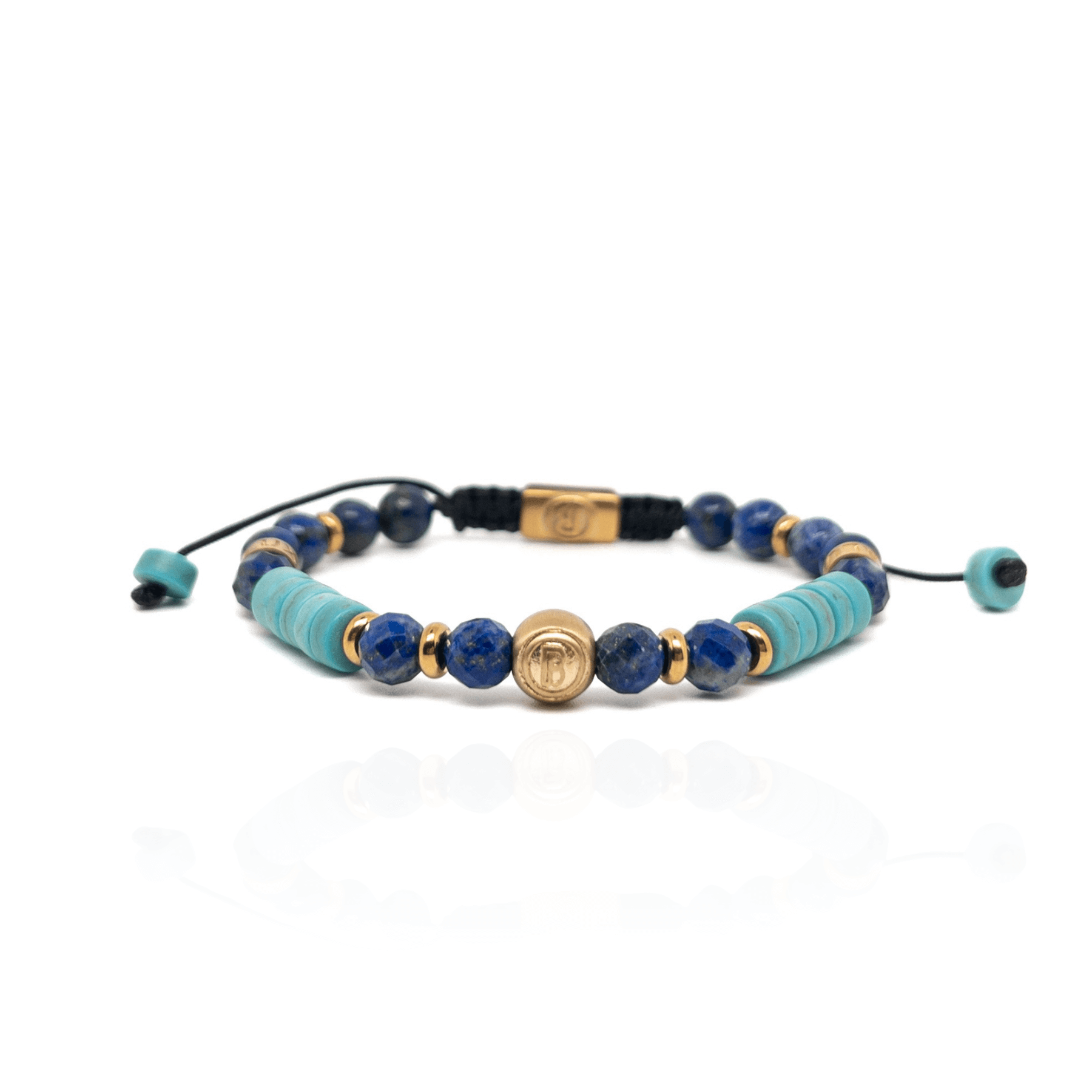 Lapis Lazuli and Turquoise Heishi Bracelet